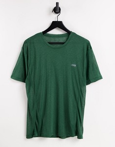 Спортивная футболка из полупрозрачного меланжевого трикотажа ASOS 4505-Зеленый цвет