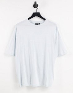 Светло-голубая oversized-футболка из органического материала ASOS DESIGN-Голубой