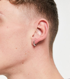 Эксклюзивные серебристые серьги-кольца DesignB – эксклюзивно для ASOS-Серебристый