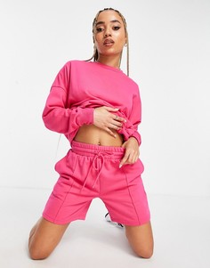 Ярко-розовые шорты-джоггеры для дома из переработанного хлопка Hunkemoller POP-Розовый цвет