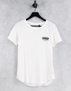 Белая футболка с логотипом G-Star-Белый