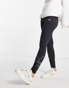 Черные леггинсы adidas Originals R.Y.V-Черный цвет