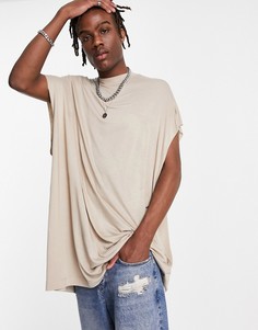 Белая длинная oversized-футболка ASOS DESIGN-Белый