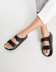 Черные сандалии-шлепанцы schuh Tina-Черный