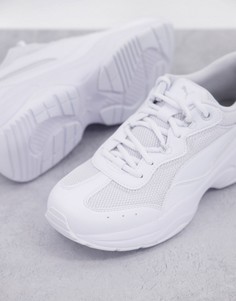 Белые кроссовки на массивной подошве Puma Cilia-Белый
