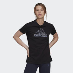 Футболка Snowflake Pearlescent Graphic adidas Sportswear