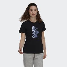 Футболка Vertical Logo Soft Floral adidas Sportswear