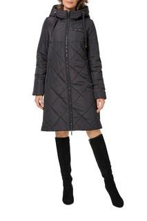 Утепленное пальто женское DizzyWay 20409 темно-фиолетовое 58