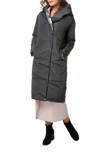 Утепленное пальто женское DizzyWay 19426 графит 44