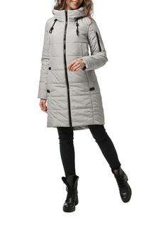 Утепленное пальто женское DizzyWay 19440 темно-бежевое 56