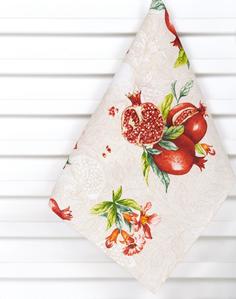 Полотенце кухонное из рогожки Вкус граната 50х70 АРТПОСТЕЛЬ