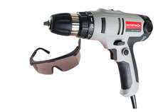 Дрель-шуруповерт Интерскол ДШ-10/320Э2, 320Вт + защитные ударопрочные очки