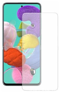 Защитное стекло (без рамки) Full Glue для Samsung Galaxy A51, прозрачное Inaks