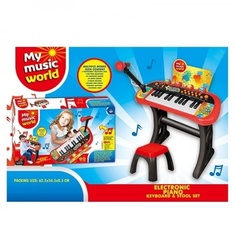 Синтезатор игрушечный Shantou свет, звук, микрофон, стул K470-H29010