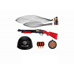 Бластер Shantou каска и автомат, в сетке 1907Y263