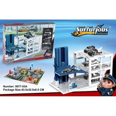 Парковки и гаражи Shantou 2 уровня, с машинками и аксессуарами A1381412W