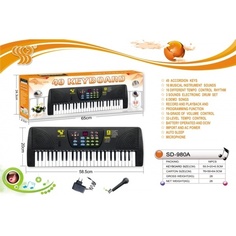 Синтезатор игрушечный Shantou 220 V, с микрофоном A1209876B