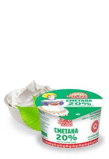 Сметана Вятская Дымка 20% бзмж 250 г