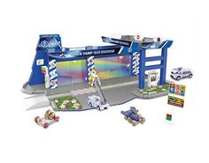 Парковка игрушечная Shantou Бензозаправка , 6 машинок, музыка, свет, 3 батарейки