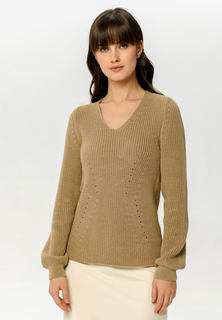 Джемпер женский Scandica Berta бежевый 46 RU