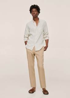Рубашка slim-fit изо льна - Avispar Mango