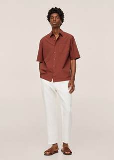 Рубашка relaxed-fit лиоцелл и хлопок - Lerici Mango