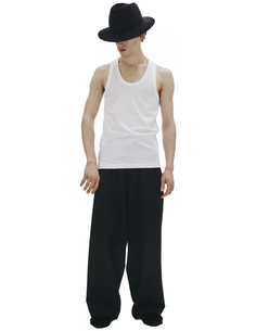 Белая майка из хлопка Yohji Yamamoto