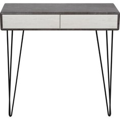 Стол-консоль Калифорния мебель Телфорд серый/белый бетон