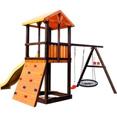 Детский спортивный комплекс PERFETTO SPORT Pitigliano-5 + качели Паутина