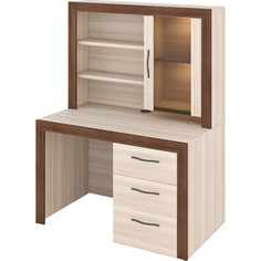 Стол с надстройкой МЭРДЭС СтЯ130+НСт130Д КШ карамель/шамони Merdes