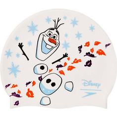 Шапочка для плавания детская Speedo Olaf Slogan Cap Jr, арт. 8-083864284, белый, силикон