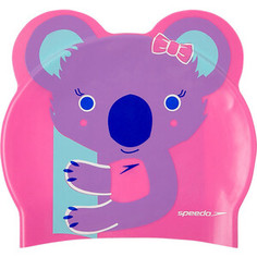 Шапочка для плавания детская Speedo Printed Character Koala Jr, арт. 8-12240D681, розовый, силикон