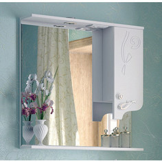 Зеркальный шкаф Corozo Венеция 85/С белый (SD-00000283)