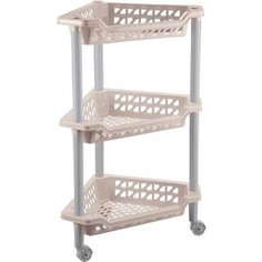 Этажерка угловая Бытпласт ТЕРЕЗА 3 полки 400Х270Х610мм