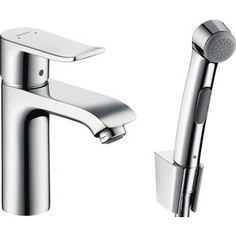 Смеситель для раковины Hansgrohe Metris с гигиеническим душем, хром (31285000)