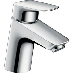 Смеситель для раковины Hansgrohe Logis с донным клапаном Push-Open, хром (71077000)