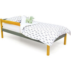 Детская кровать Бельмарко Svogen classic дерево-графит + бортик ограждение