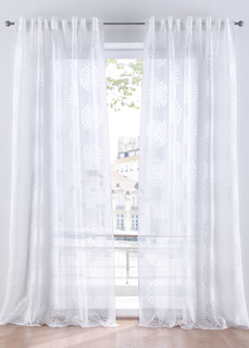 Гардина с узором деворе (1 шт.) Bonprix