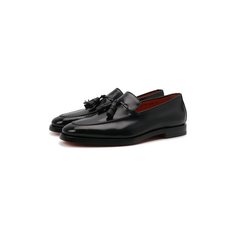 Кожаные лоферы Santoni