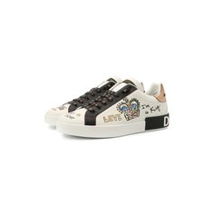 Комбинированные кеды Portofino Dolce & Gabbana