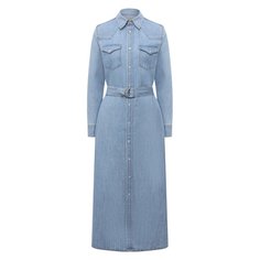 Платье из хлопка и льна Polo Ralph Lauren