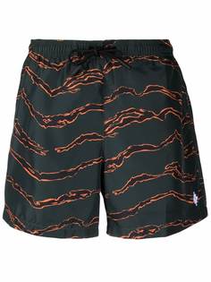 Marcelo Burlon County of Milan ALL OVER CAMOU SWIMMING SHORT ARMY ORANG