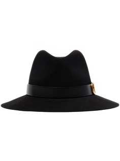 Valentino шляпа-федора с логотипом VLogo