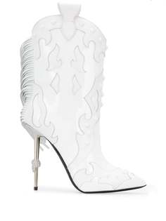 Philipp Plein ковбойские ботинки со вставками