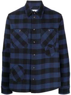 Off-White SPECIAL FLANNEL SHIRT BLUE BLACK