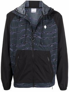Marcelo Burlon County of Milan ALLOVER CAMOU NYLON WINDBREAK DARK BLUE