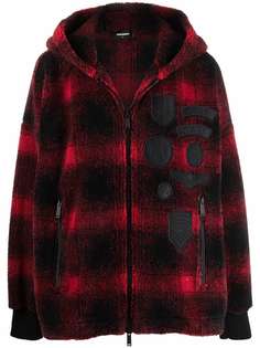 Dsquared2 клетчатая куртка с капюшоном