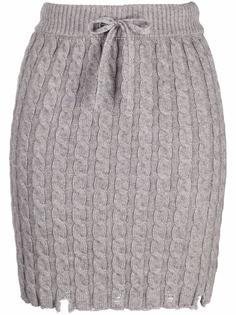 Pinko юбка мини фактурной вязки