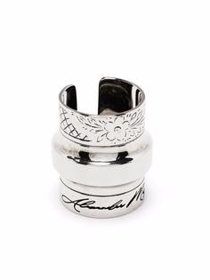 Alexander McQueen перстень с гравировкой