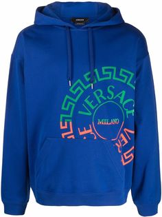 Versace худи с узором Greca